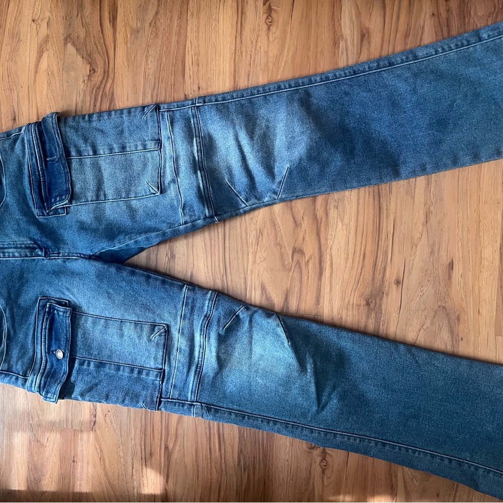 Forever 21 Blue Relaxed Jeans with Distressed Details